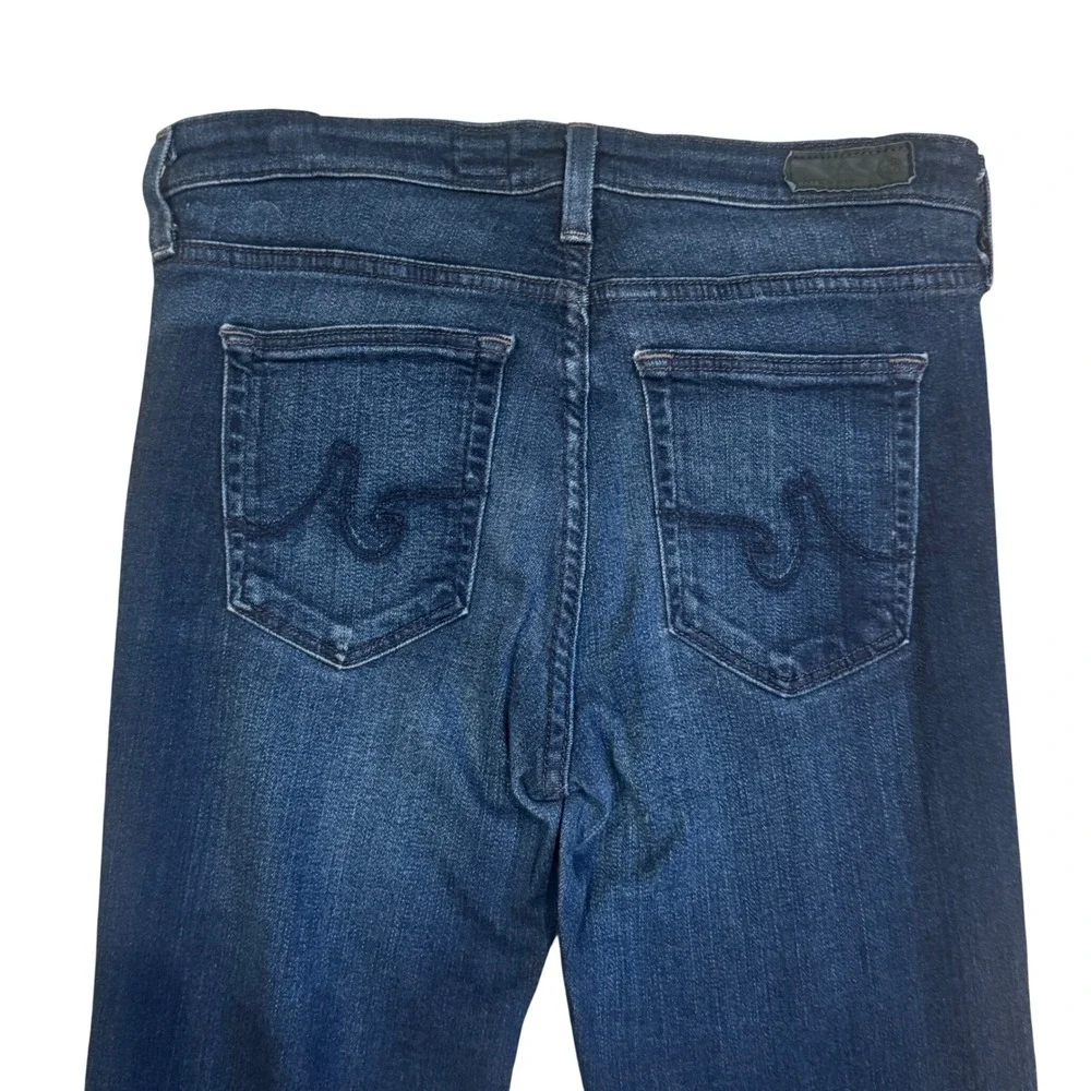 AG Adriano Goldschmied Dark Wash Prima Mid-Rise‎ Cigarette Jeans | 27R